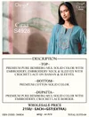 Ciraa 4298 By Ganga Pure Bemberg Mul Designer Salwar Suits
